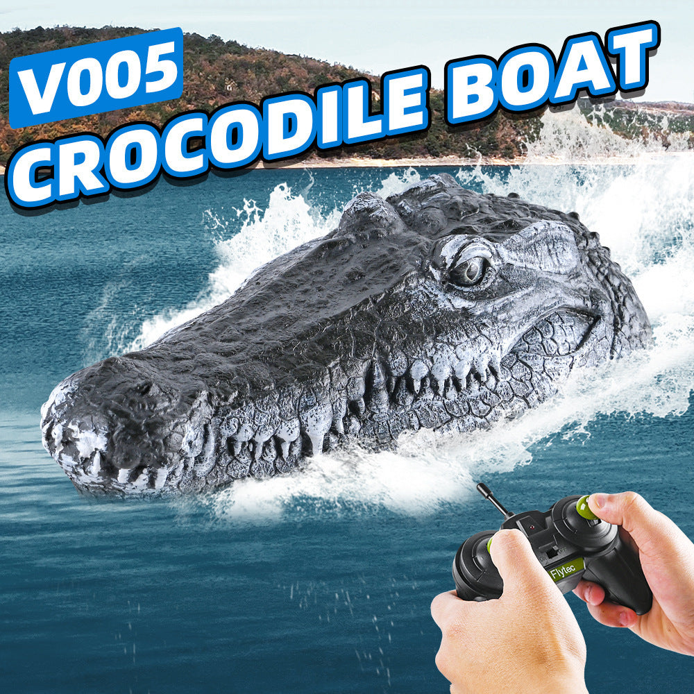 "Remote-Control Crocodile Head Water Ship"