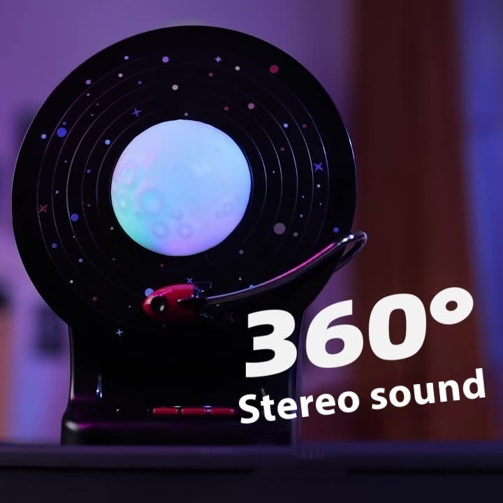 "Wireless Space Speaker with Moonlight"