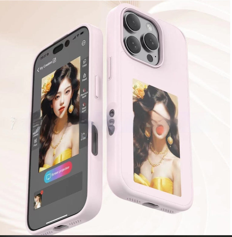 "Luxury E-Ink Screen Projection Case"