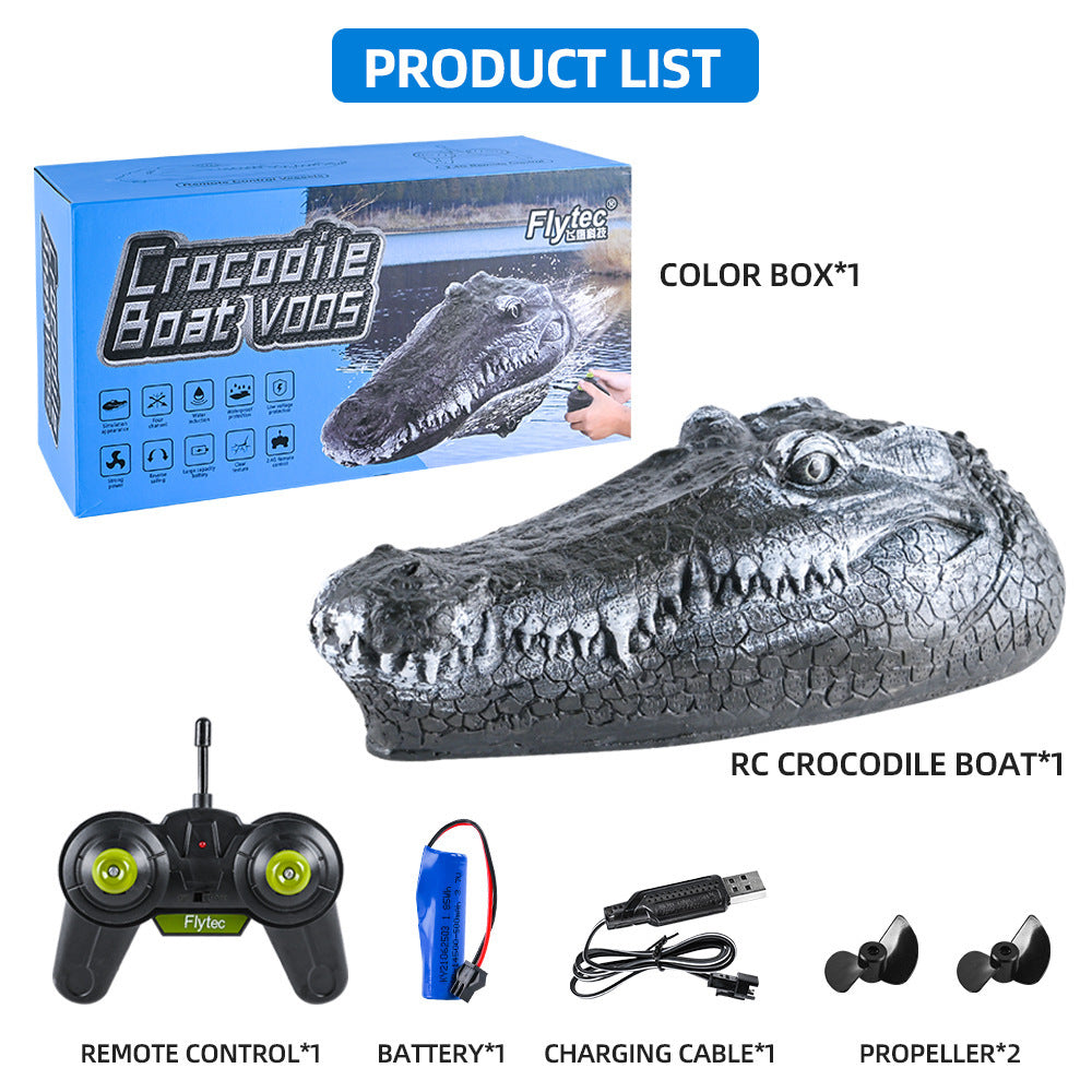 "Remote-Control Crocodile Head Water Ship"