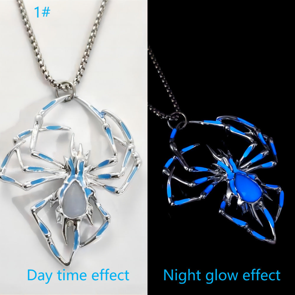 Creative Stereo Luminous Spider Necklace