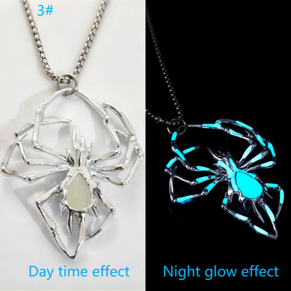 Creative Stereo Luminous Spider Necklace