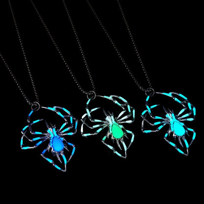 Creative Stereo Luminous Spider Necklace