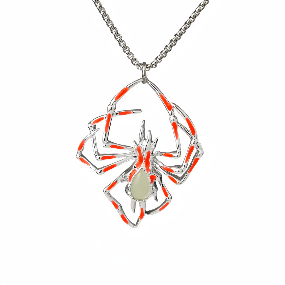 Creative Stereo Luminous Spider Necklace