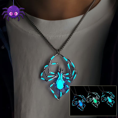 Creative Stereo Luminous Spider Necklace